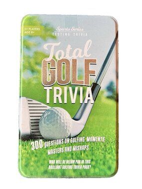 TOTAL GOLF Trivia Game 2 Card Decks SEALED NEW 300 Questions Tin US Open PGA